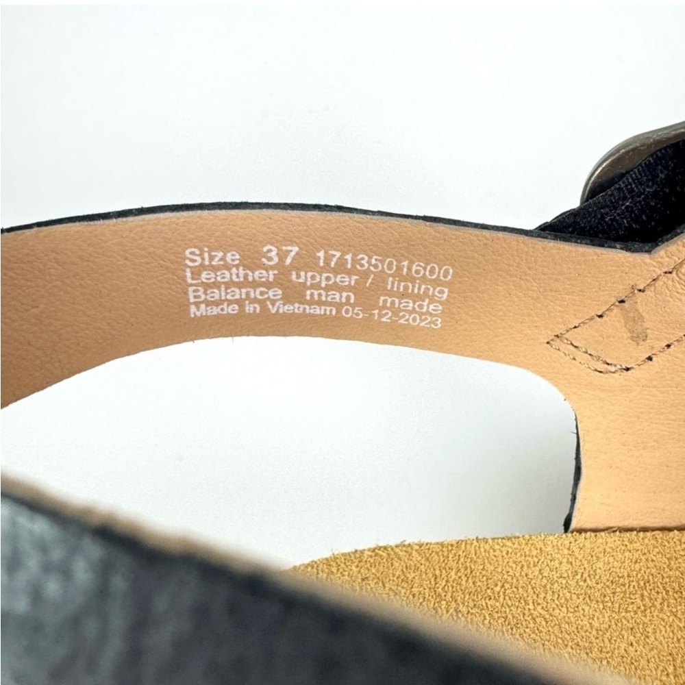 Like New! Dansko Tinley Strappy Leather Sandals Black Size 37 US 6.5 / 7 - Picture 6 of 6